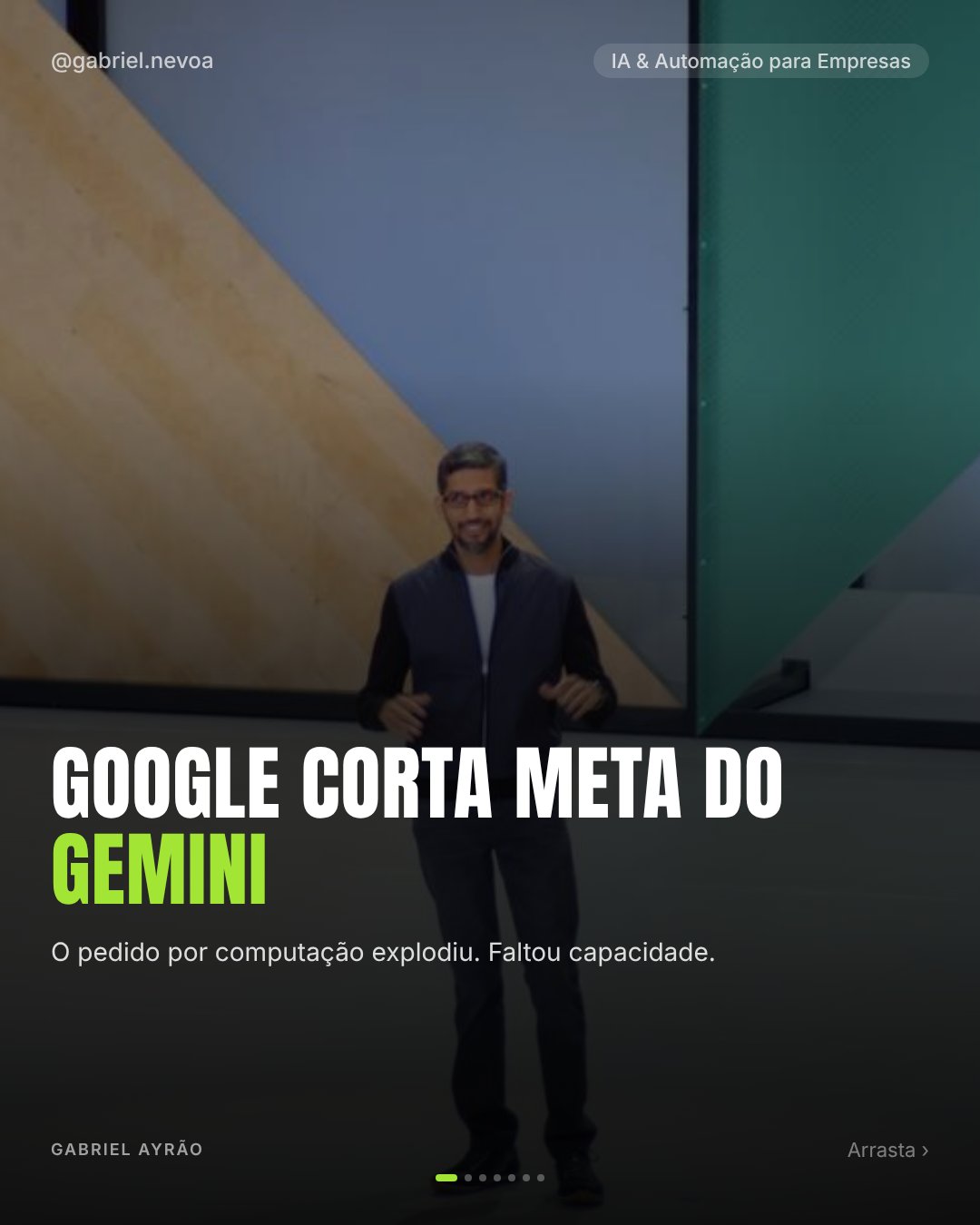 Post real gerado no Content Machine