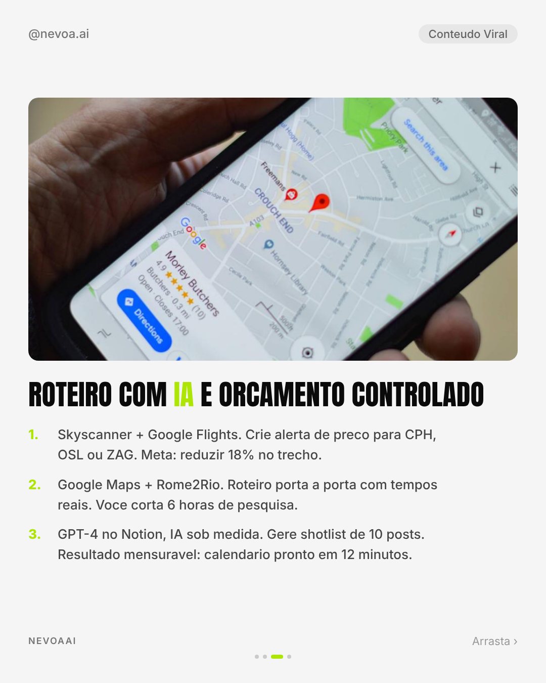 Post real gerado no Content Machine